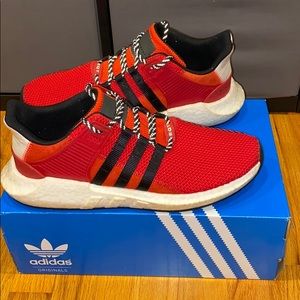 Red Adidas EQT Boost